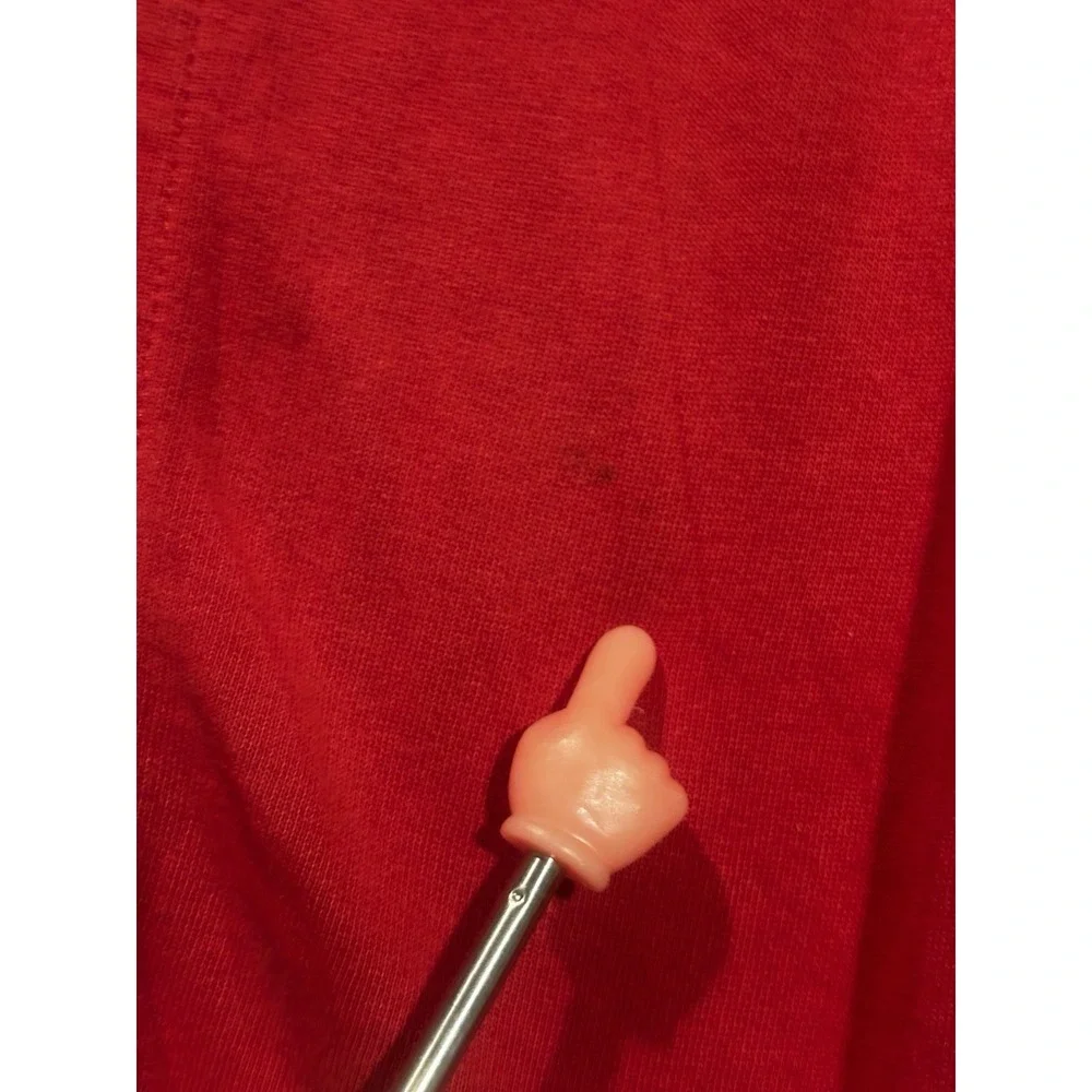 Vintage Y2K Polo Ralph Lauren Men's Large Red Full Zip Hoodie ‎ Blue Pony Logo